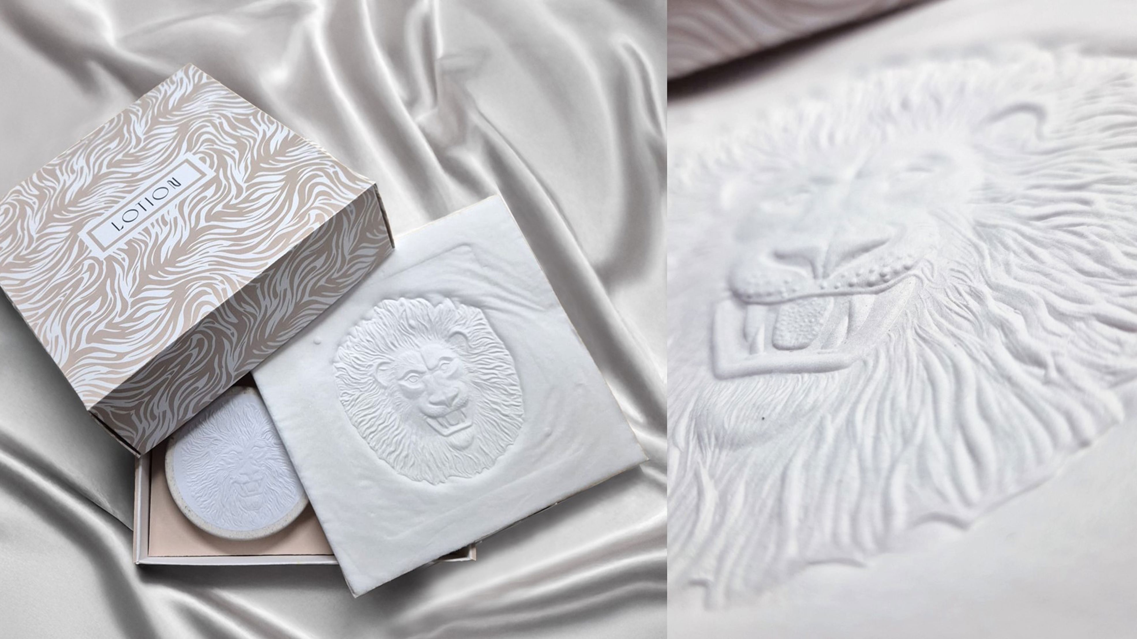 Light fibre material in packaging