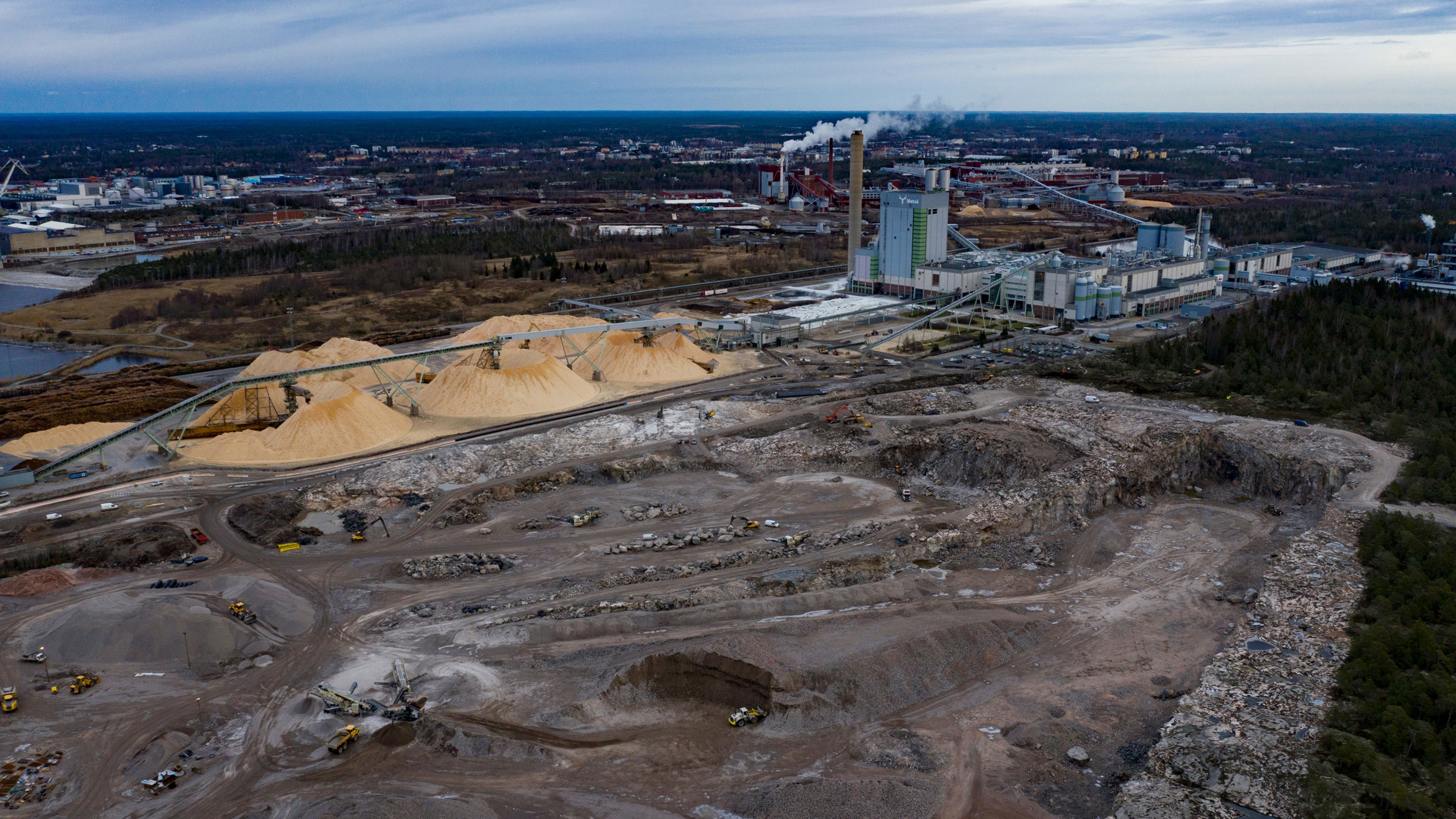 Construction of Rauma sawmill