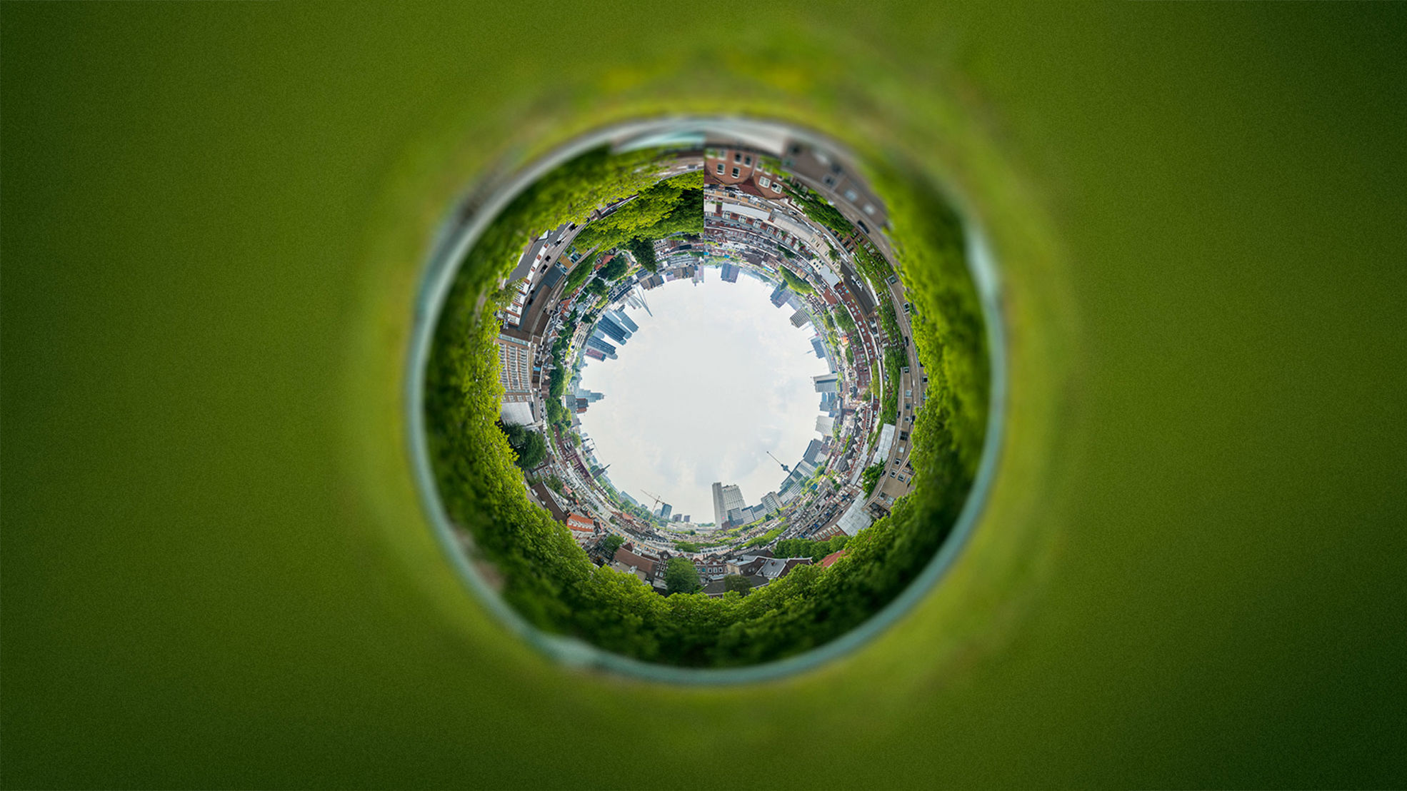 Circular city view