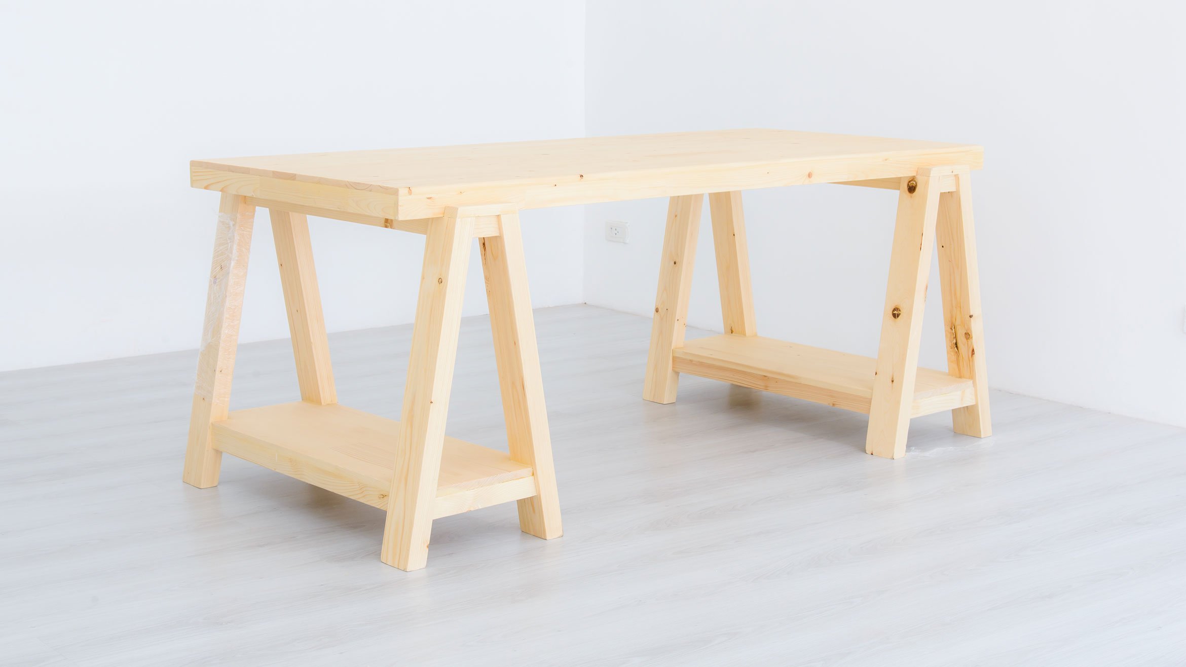 Pine timber table