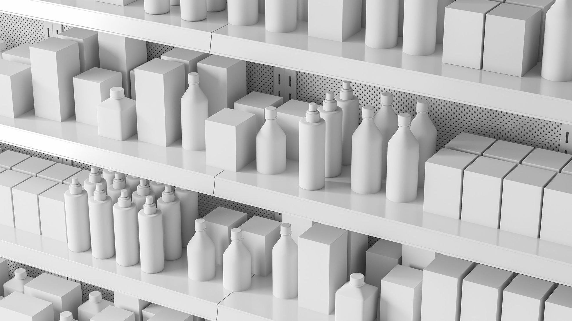 3D rendered consumer packaging