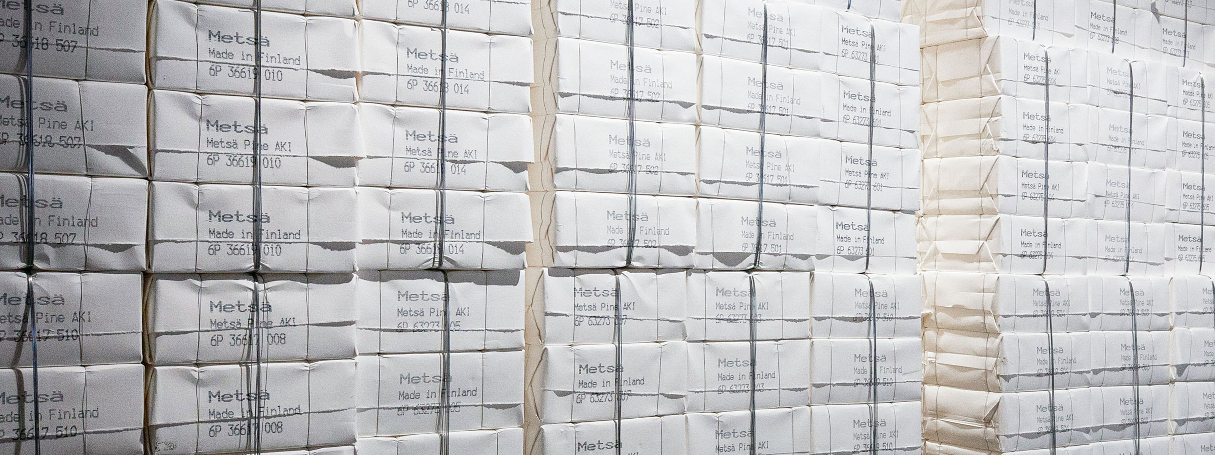 Wavy sheets of pulp