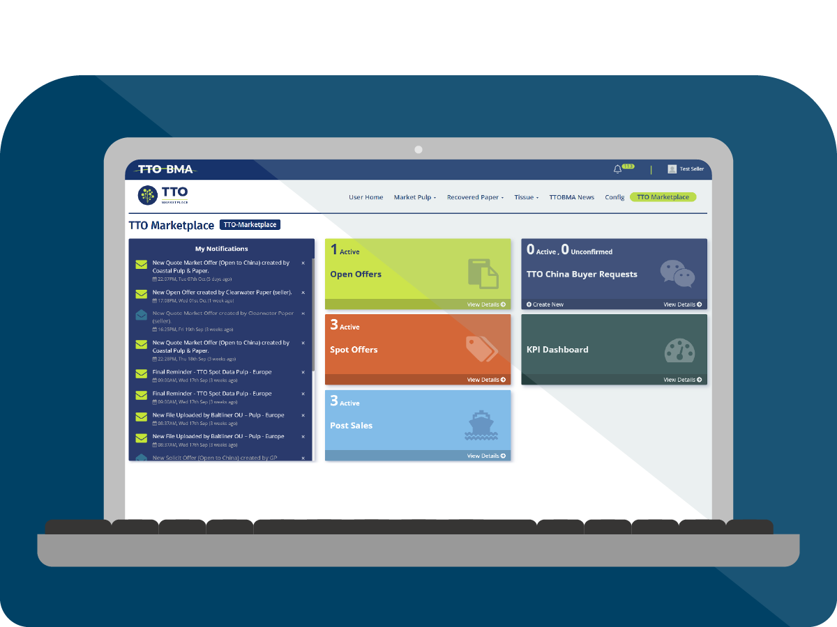 Illustrated laptop screen