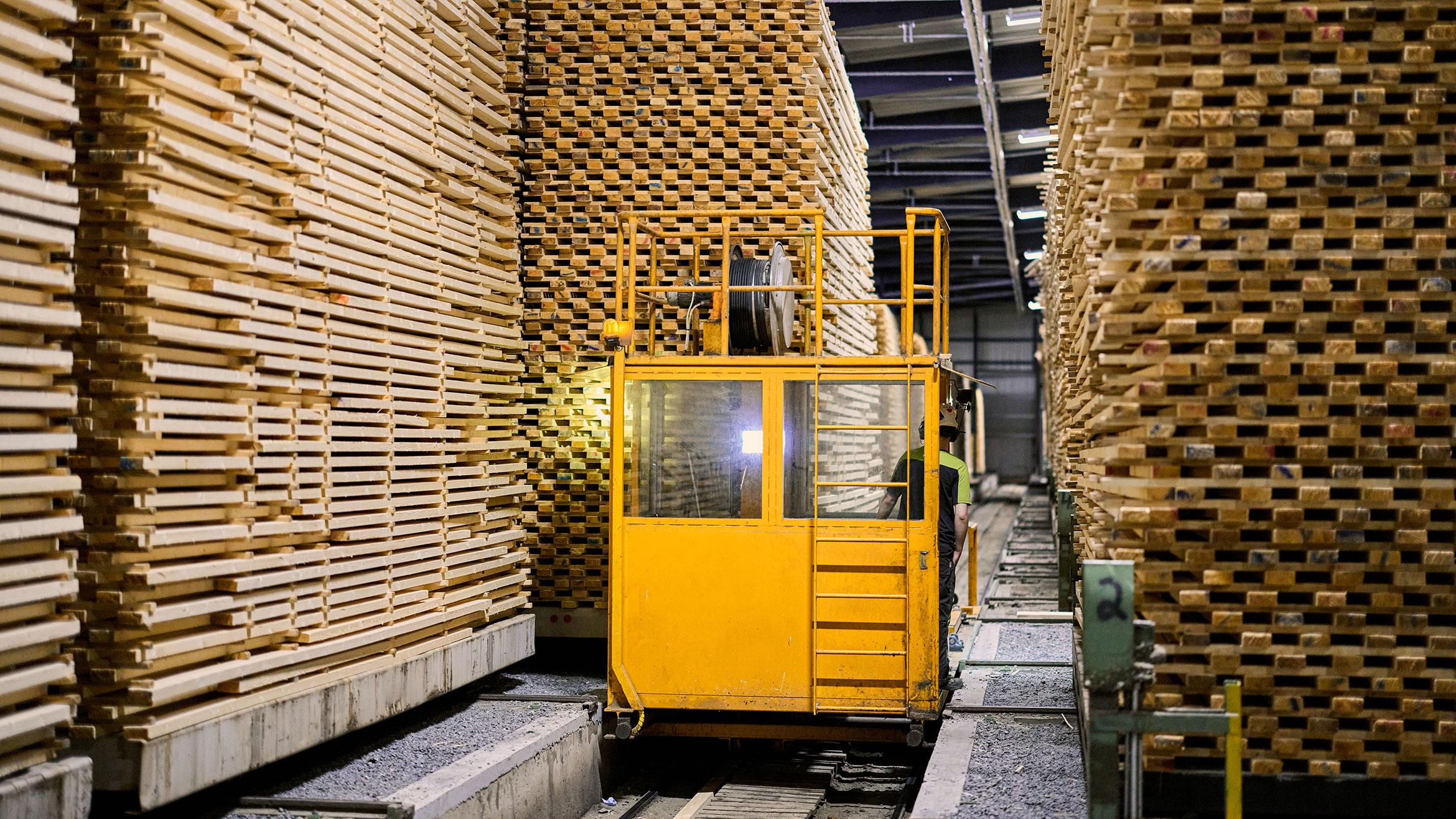 Vilppula sawmill drying stacks