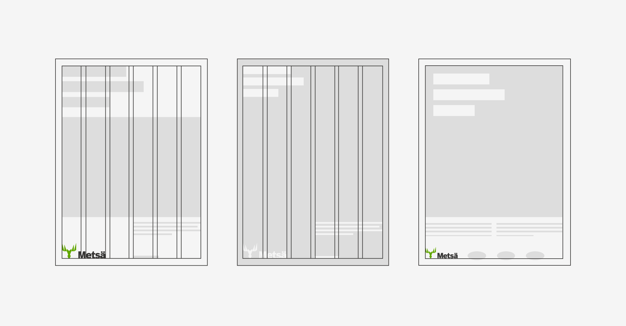 Three different examples of image / type relationship.