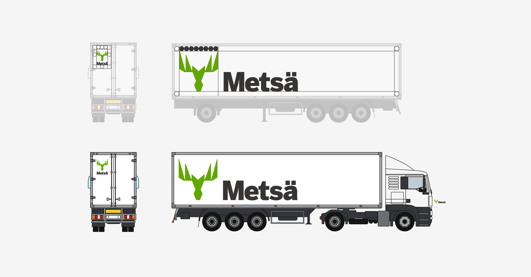 An example of the branding for trailer trucks.