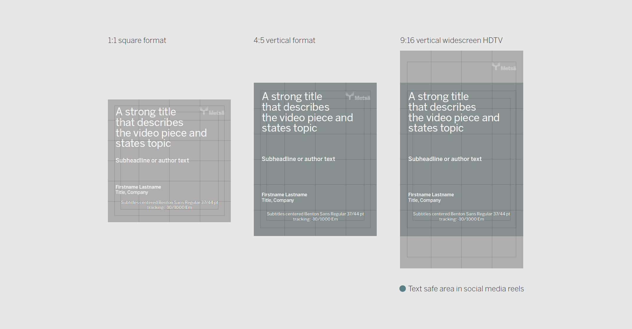 Examples showing the best practice for alignment and sizing of graphics