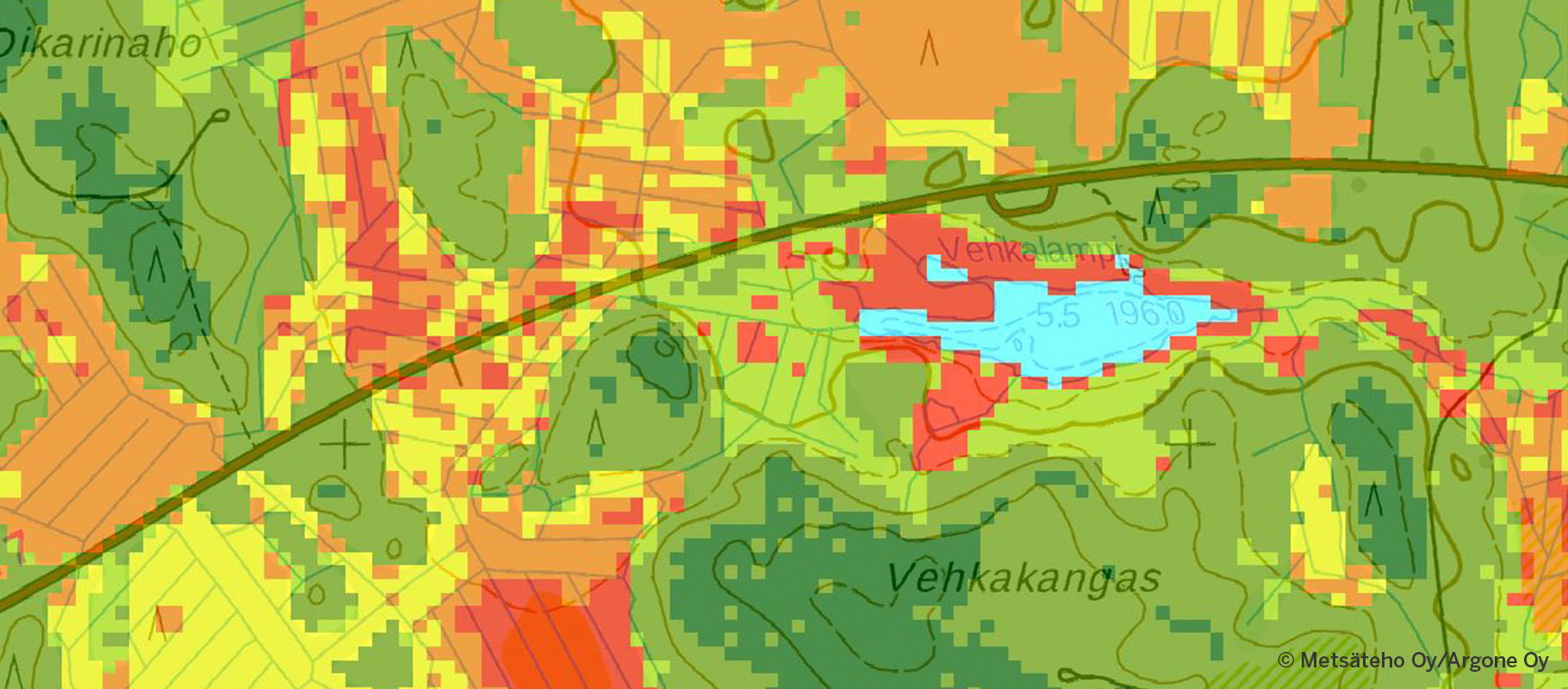 Metsäteho map