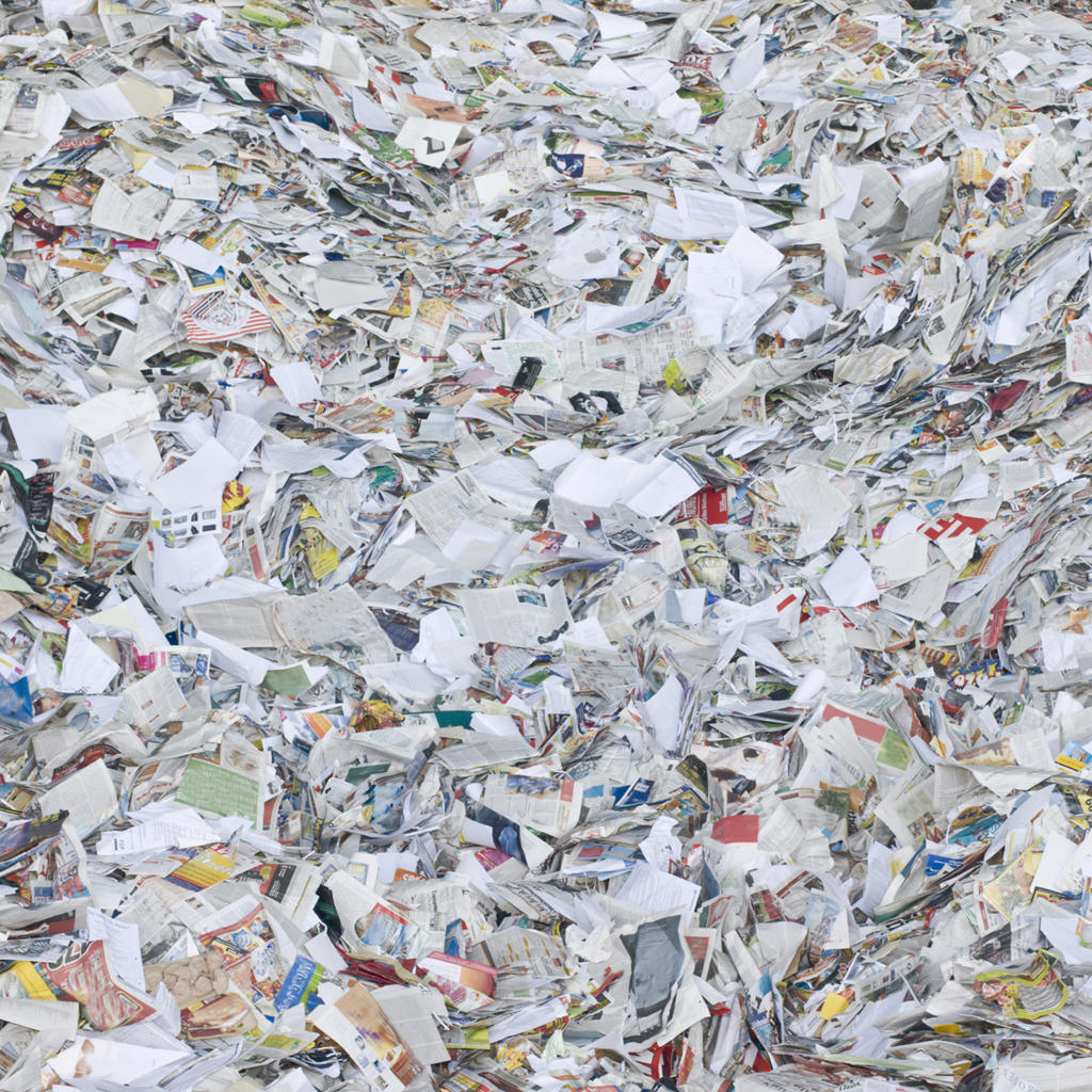 The use of recycled fibre in tissue papers continues to decrease