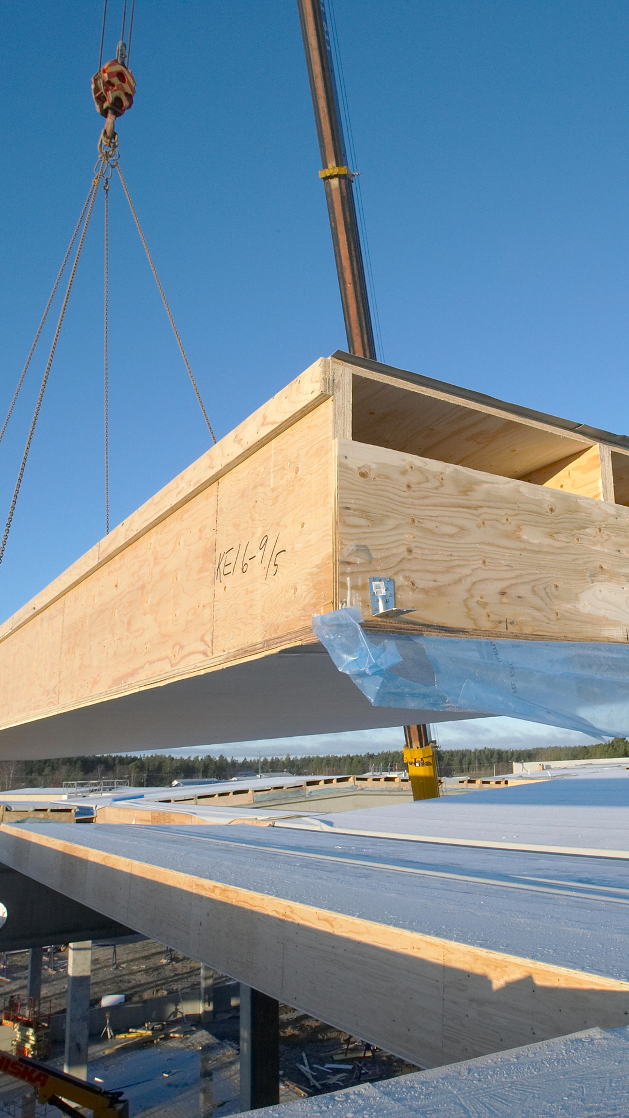Kerto LVL prefabricated elements make construction fast