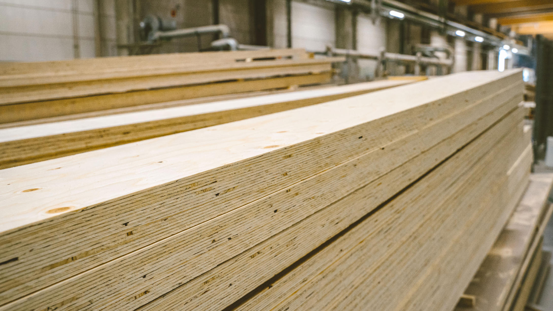 By bonding millimetre‑thin veneer layers into a layered structure, a high‑performance engineered wood product is created, offering excellent dimensional stability, uniform strength and low self‑weight.