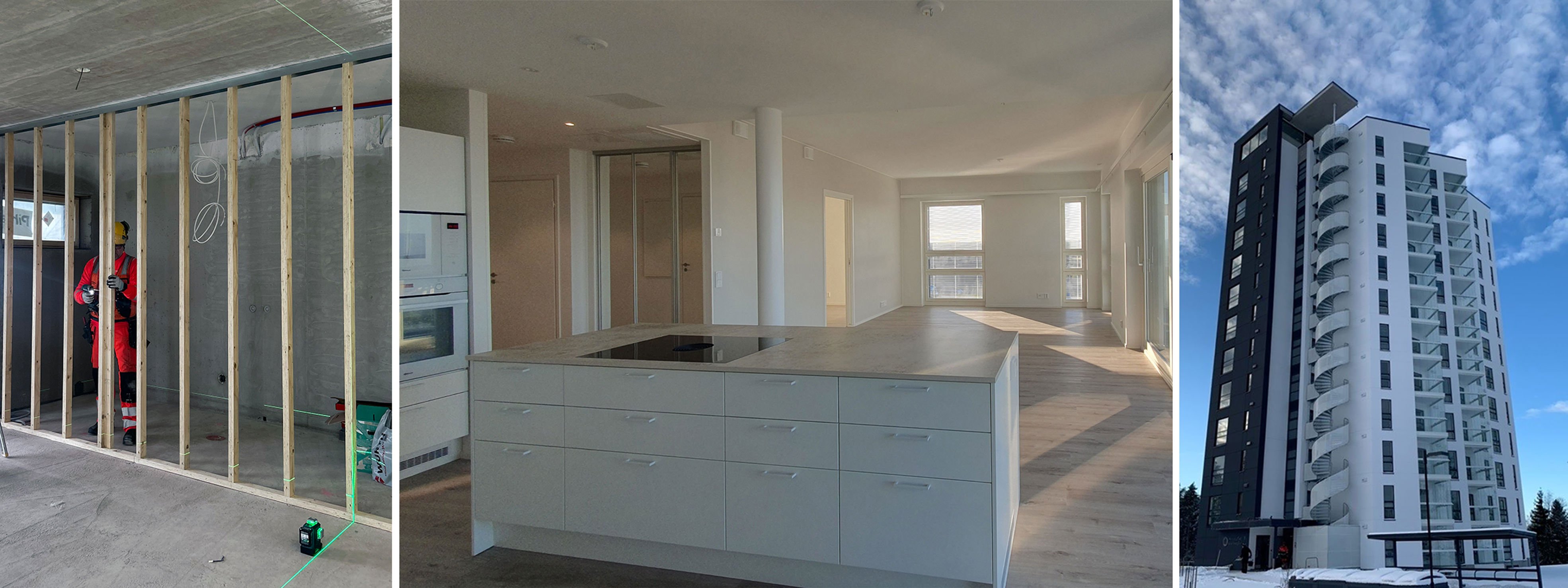 Apartment with a view collaboration with Pikiruukin Laine, NSA and Metsä Wood