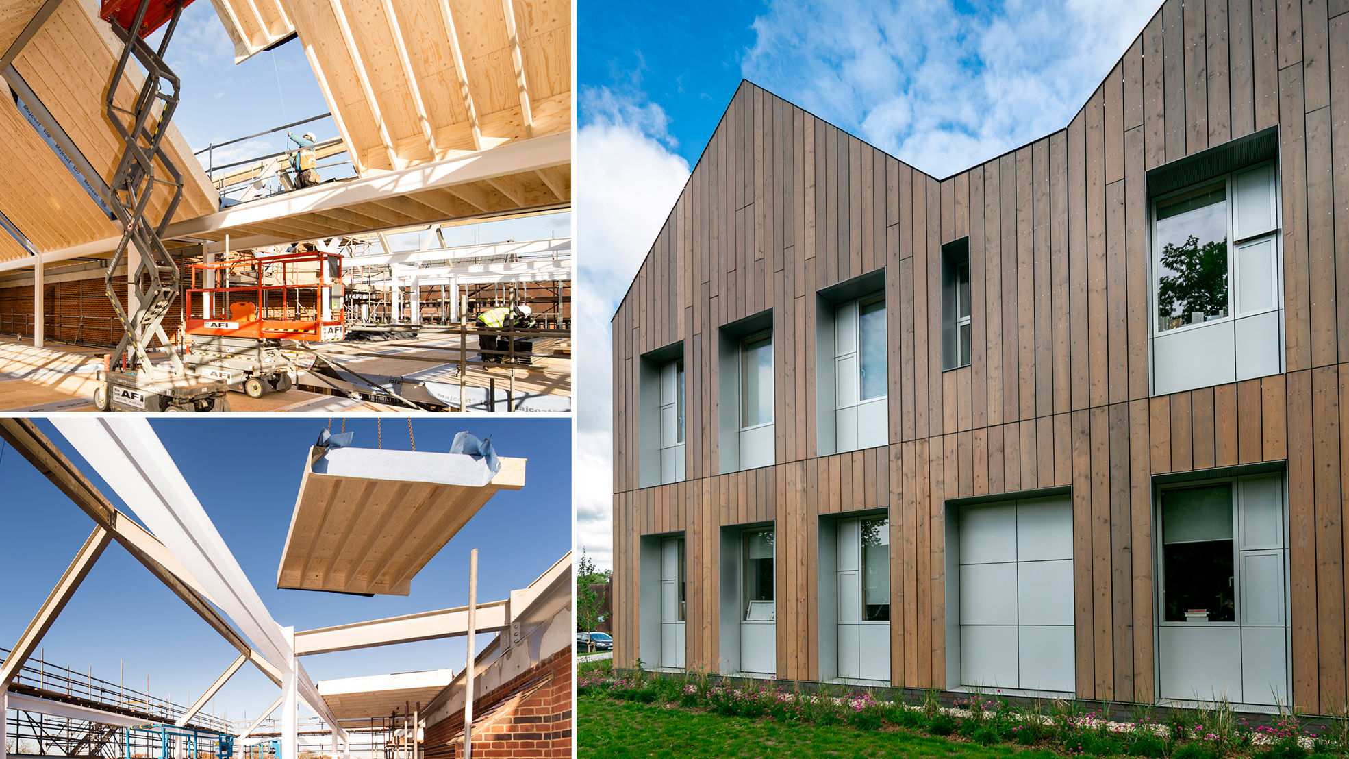 Cranleigh School building combines steel frame and Kerto LVL elements