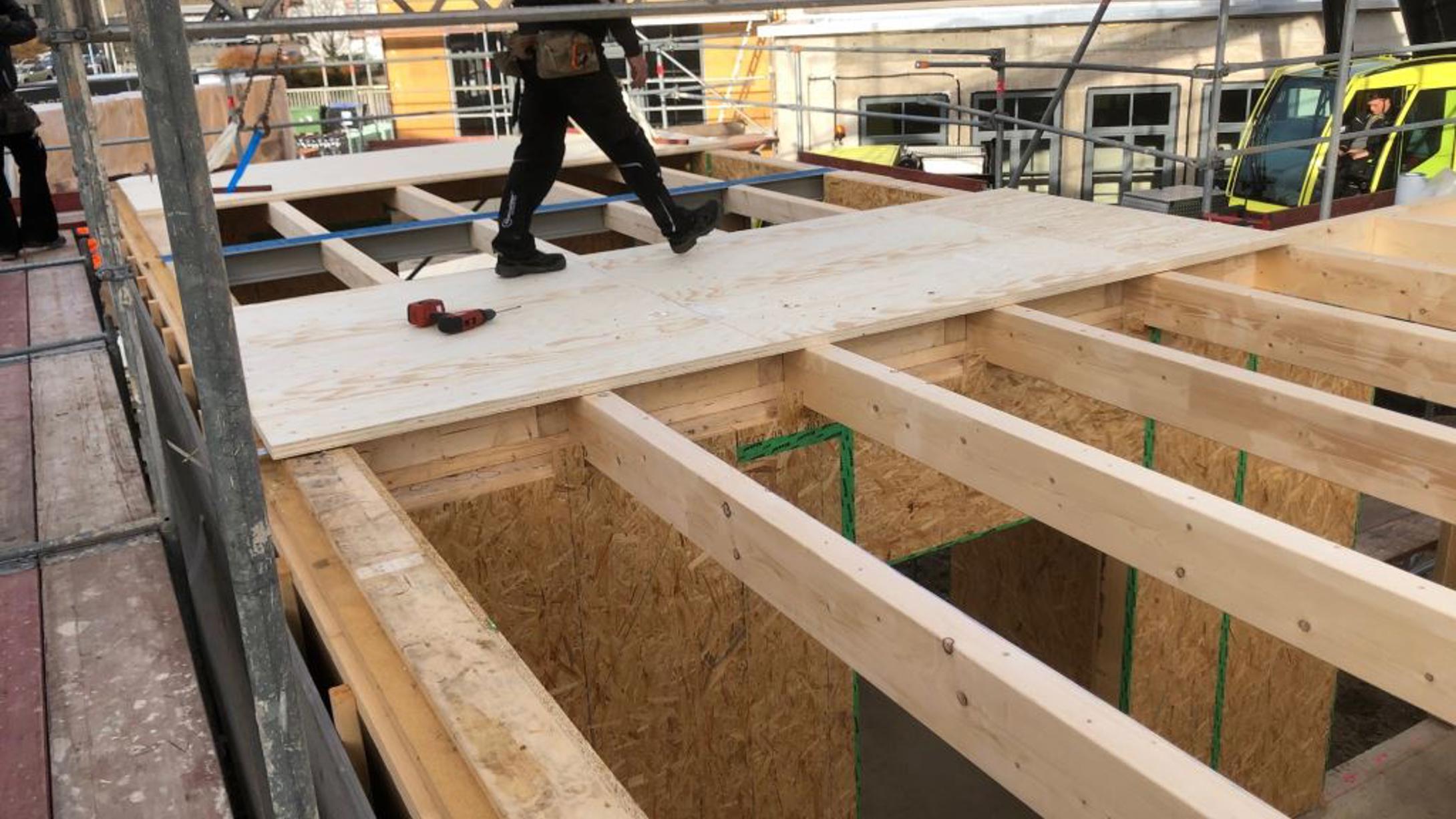 Kerto LVL Q-panels are available in standard widths, for example 1250 mm and 2500 mm