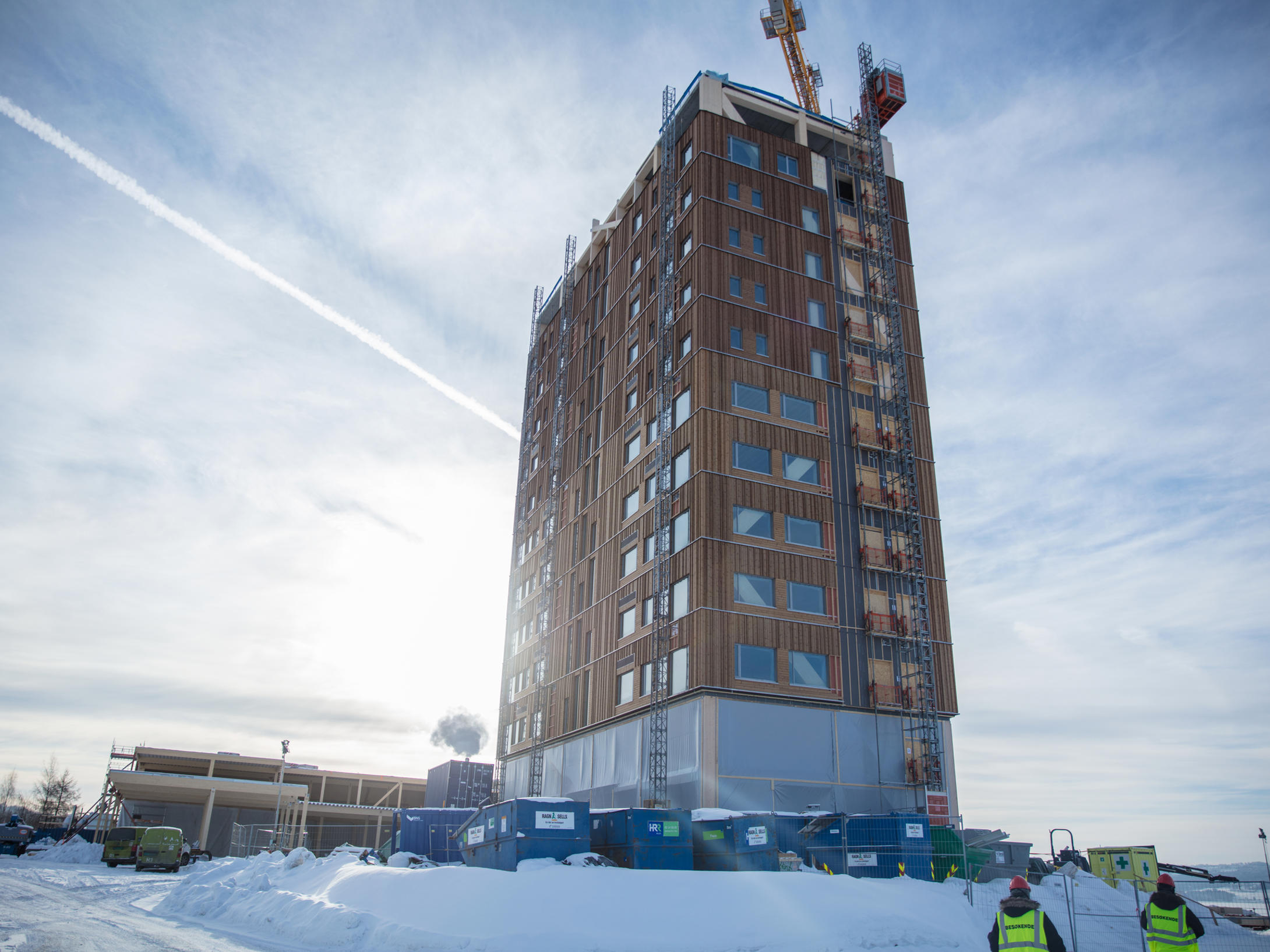 Construction of Mjösa Tower (image by Anti Hamar)