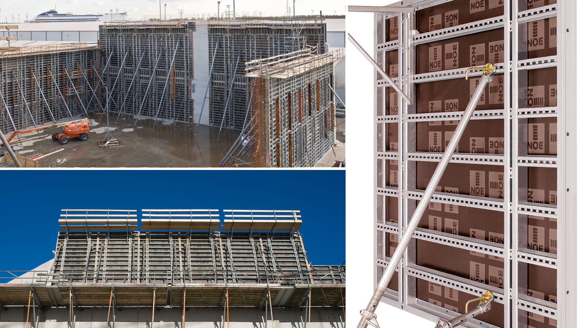 NOE-Schaltechnik uses birch plywood in its concrete formwork systems