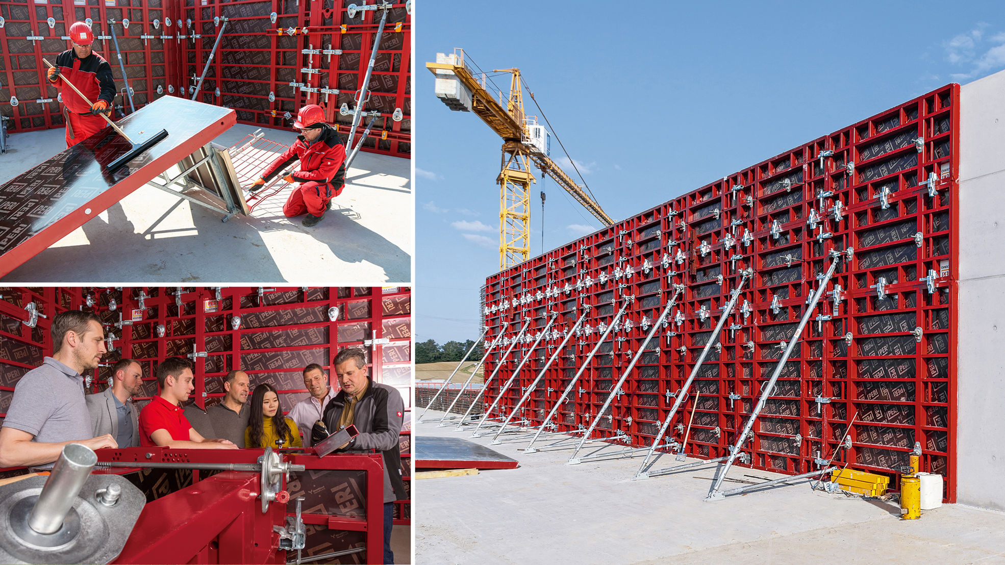 Peri uses birch plywood panels for concrete formwork