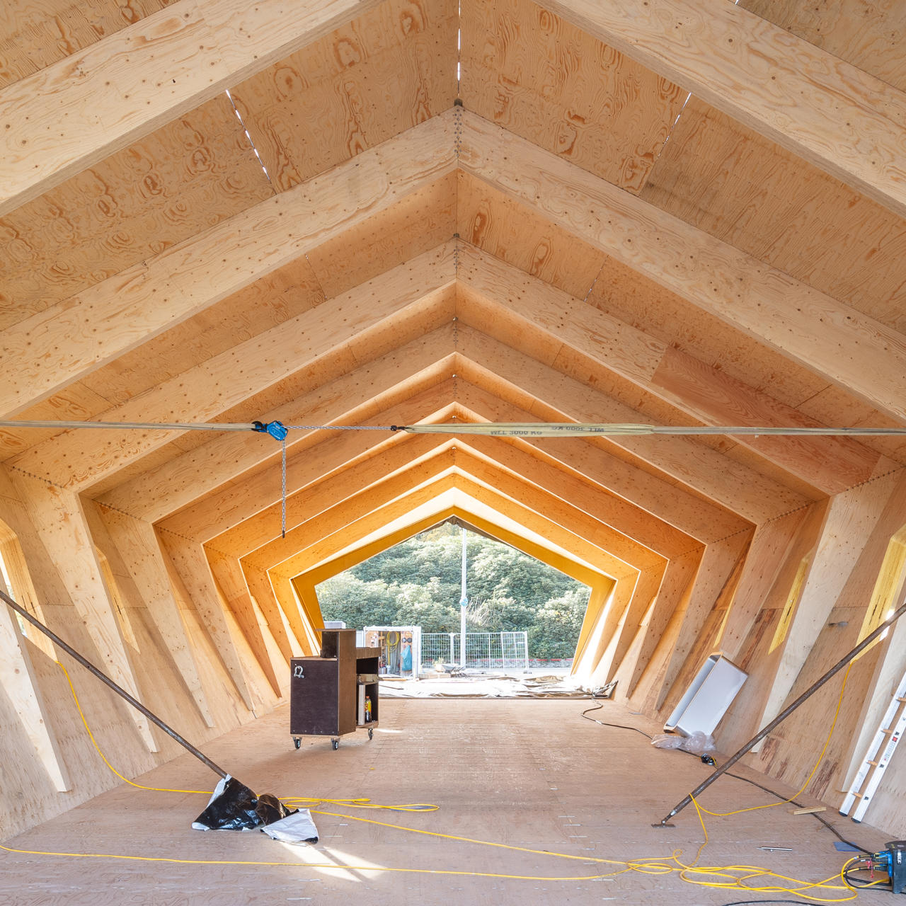 Timber Footbridge in Brussels
