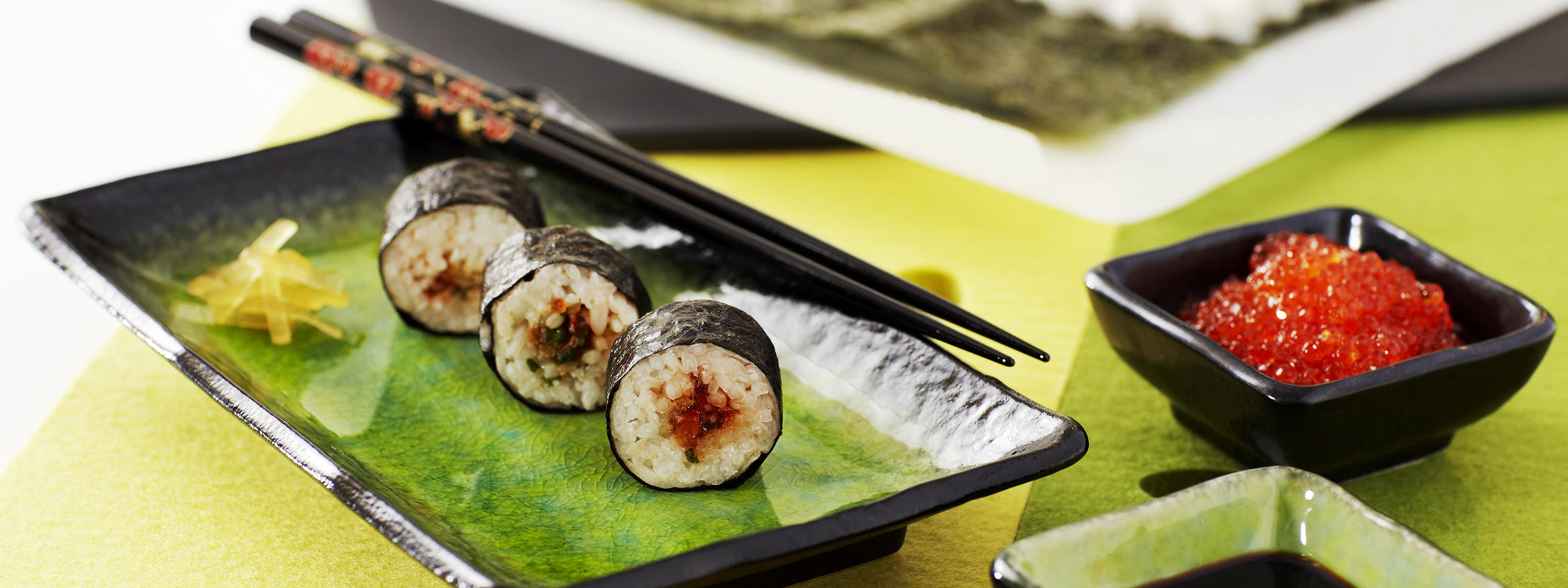 Maki Sushi with Roe of Rainbow Trout