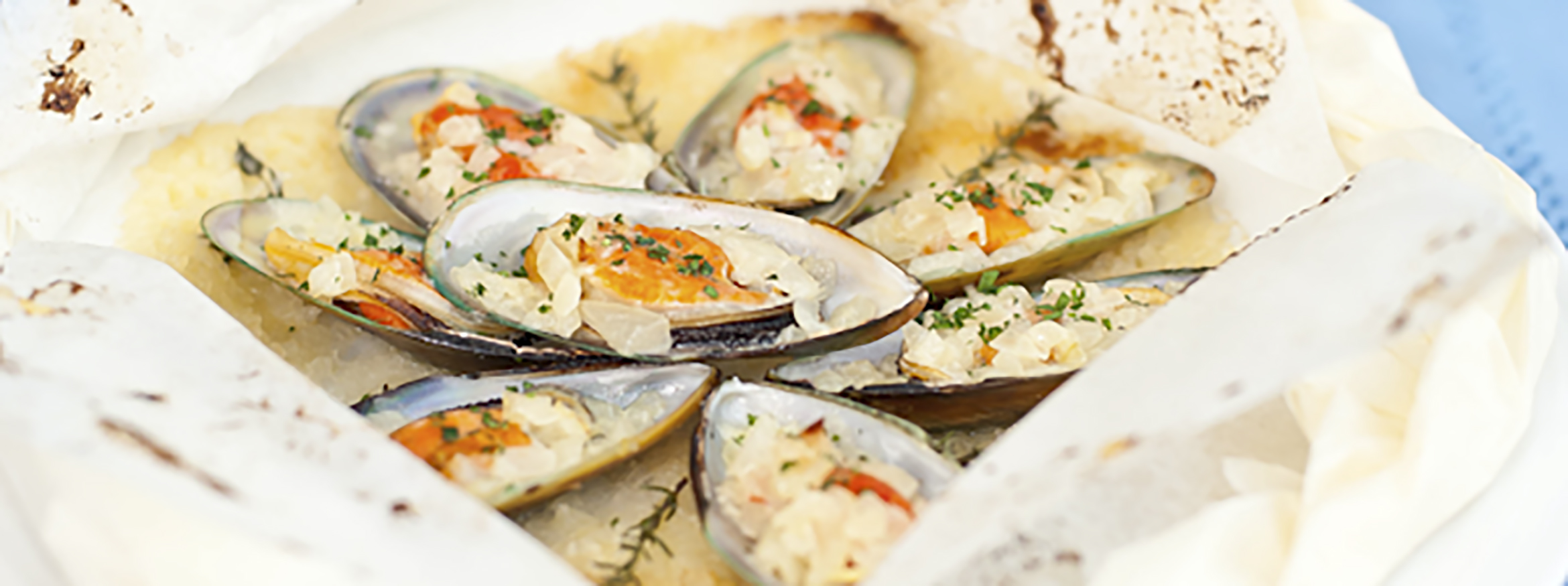 Mussels with cream sauce